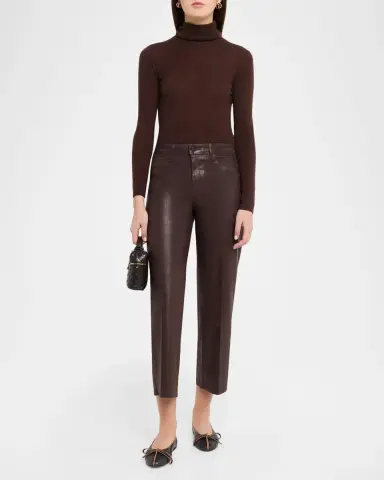 L'Agence Wanda High Rise Cropped Wide Jeans | Thumbnail 2