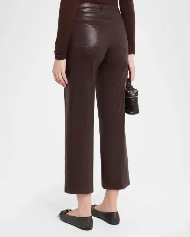 L'Agence Wanda High Rise Cropped Wide Jeans | Thumbnail 3