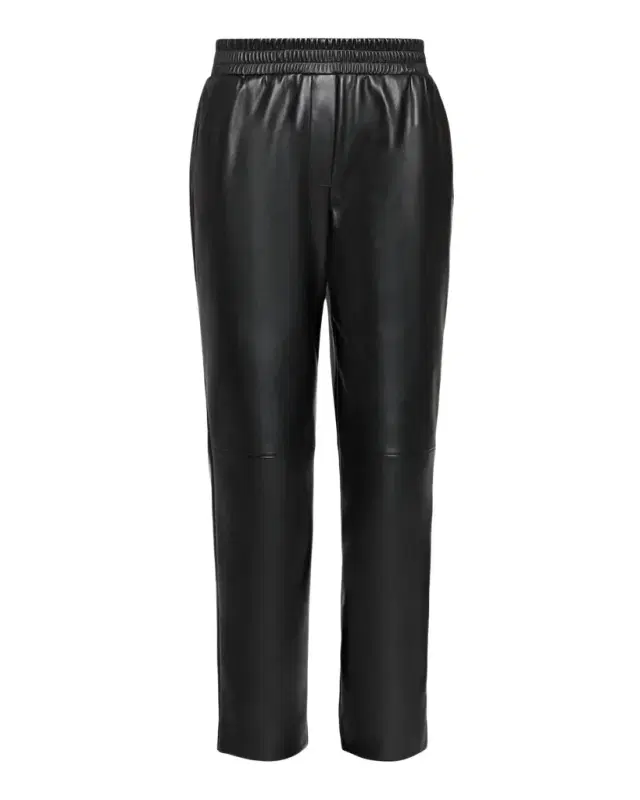 Elie Tahari Madelyn Tapered Vegan Leather Pants