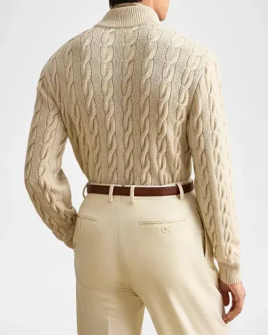 Ralph Lauren Purple Label Cable-Knit Cashmere Sweater | Thumbnail 3 Ralph Lauren Purple Label Cable-Knit Cashmere Sweater | Thumbnail 3