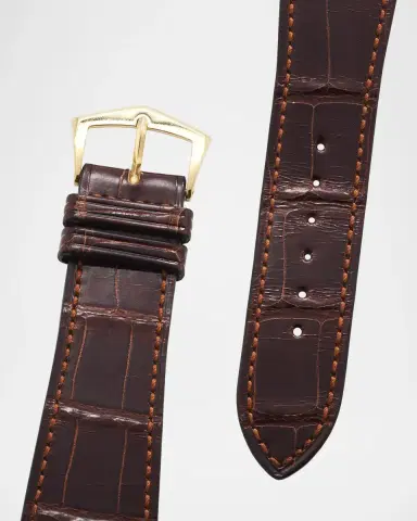 Vintage Watches Men's Patek Philippe Gondolo 18K Yellow Gold Rectangular Alligator-Strap Watch, 30mm | Thumbnail 4