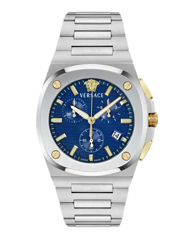 Versace 43mm Tolomeo Chronograph Bracelet Watch