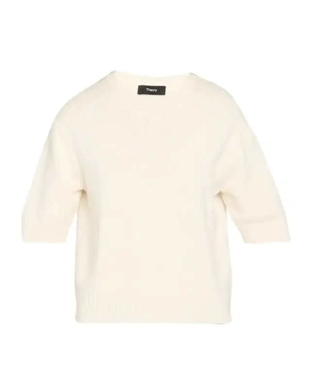 Cashmere Short-Sleeved Crop Sweater