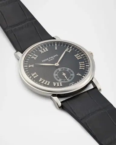 Vintage Watches Men's Patek Philippe Calatrava 18K White Gold Alligator-Strap Watch, 33mm | Thumbnail 3