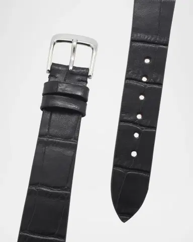Vintage Watches Men's Patek Philippe Calatrava 18K White Gold Alligator-Strap Watch, 33mm | Thumbnail 4