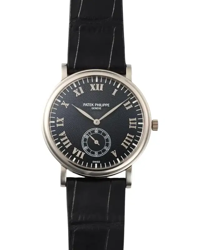 Vintage Watches Men's Patek Philippe Calatrava 18K White Gold Alligator-Strap Watch, 33mm