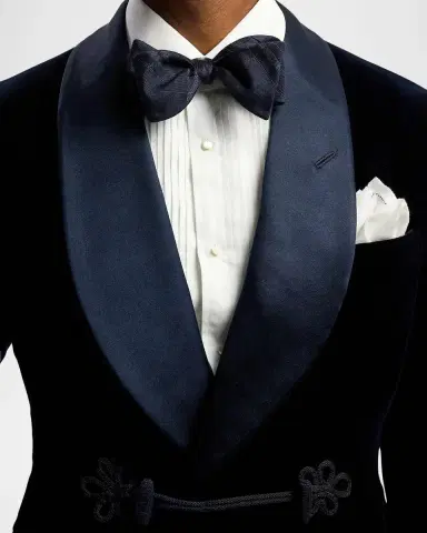 Ralph Lauren Purple Label Men's Plaid Silk-Cashmere Bow Tie | Thumbnail 3 Ralph Lauren Purple Label Men's Plaid Silk-Cashmere Bow Tie | Thumbnail 3