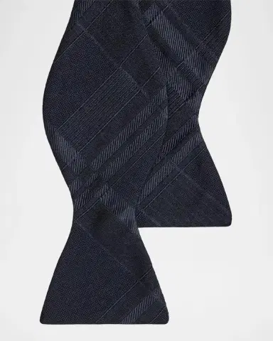 Ralph Lauren Purple Label Men's Plaid Silk-Cashmere Bow Tie | Thumbnail 4 Ralph Lauren Purple Label Men's Plaid Silk-Cashmere Bow Tie | Thumbnail 4