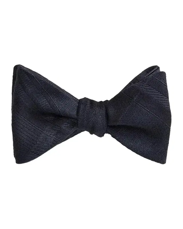 Ralph Lauren Purple Label Men's Plaid Silk-Cashmere Bow Tie
