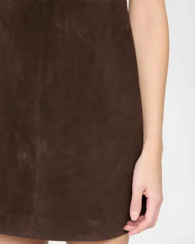 Theory Suede Sleeveless Mini A-Line Dress | Thumbnail 5