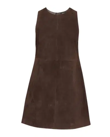 Theory Suede Sleeveless Mini A-Line Dress | Thumbnail 1