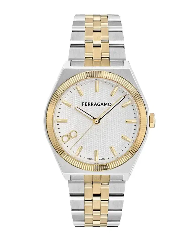 Ferragamo Men's Vega New 40mm Two-Tone Bracelet Watch