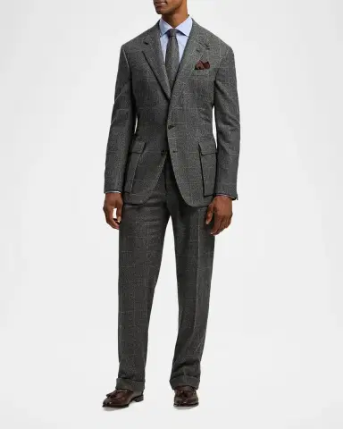Ralph Lauren Purple Label Men's Paisley Silk Hand-Rolled Pocket Square | Thumbnail 2 Ralph Lauren Purple Label Men's Paisley Silk Hand-Rolled Pocket Square | Thumbnail 2