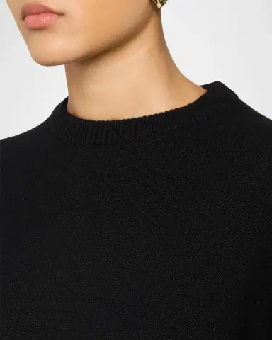 Theory Cashmere Cropped Crewneck Sweater | Thumbnail 5 Theory Cashmere Cropped Crewneck Sweater | Thumbnail 5