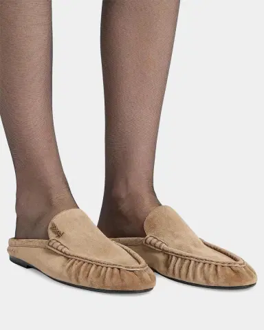Saint Laurent Le Loafer Loafer Mules in Suede | Thumbnail 2 Saint Laurent Le Loafer Loafer Mules in Suede | Thumbnail 2