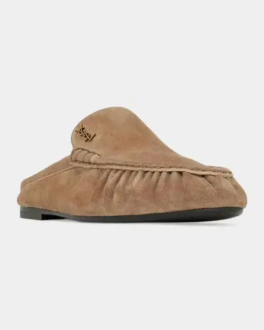 Saint Laurent Le Loafer Loafer Mules in Suede | Thumbnail 6 Saint Laurent Le Loafer Loafer Mules in Suede | Thumbnail 6
