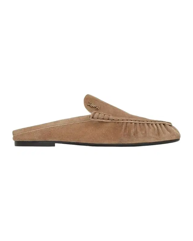 Saint Laurent Le Loafer Loafer Mules in Suede