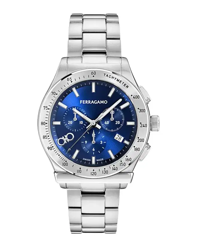 Ferragamo Men's 1927 42mm Stainless Steel Bracelet Watch