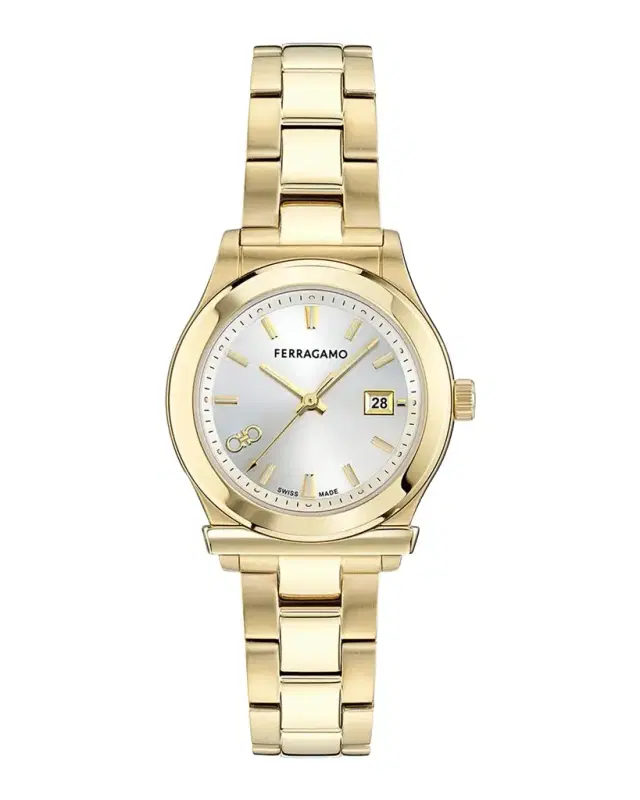 Ferragamo IP Goldtone Stainless Steel Bracelet Watch/33MM