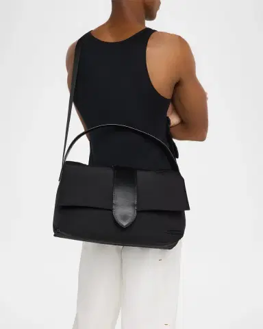 Jacquemus Men's Bambino Padded Nylon Messenger Bag | Thumbnail 2 Jacquemus Men's Bambino Padded Nylon Messenger Bag | Thumbnail 2