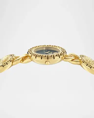 Versace La Greca 28mm IP Yellow Gold Bracelet Watch | Thumbnail 3