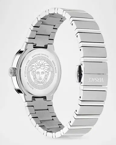 Versace Greca Logo Pearl 33mm Stainless Steel Bracelet Watch | Thumbnail 4