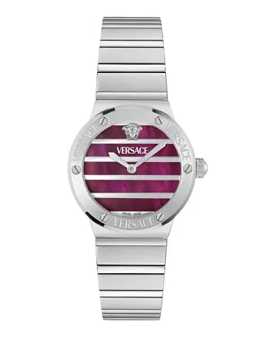 Versace Greca Logo Pearl 33mm Stainless Steel Bracelet Watch | Thumbnail 1
