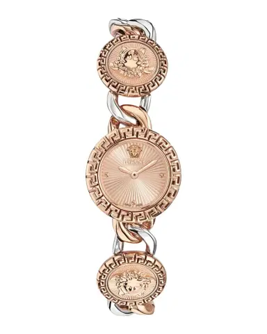 Versace La Greca 28mm IP Rose Gold Two-Tone Bracelet Watch | Thumbnail 1
