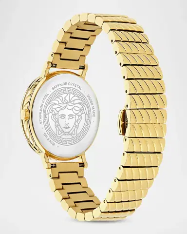 Versace Delphinus 35mm IP Yellow Gold Bracelet Watch | Thumbnail 4
