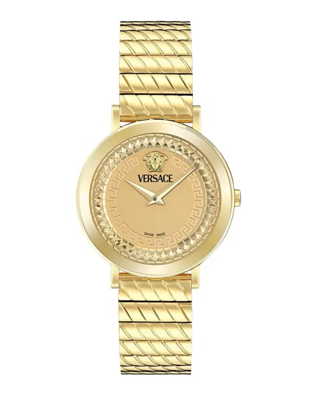 Versace Delphinus 35mm IP Yellow Gold Bracelet Watch