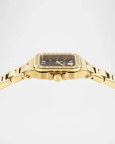 Versace Men's Greca Edge 30x30mm IP Yellow Gold Bracelet Watch | Thumbnail 3