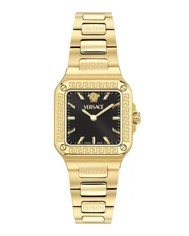 Versace Men's Greca Edge 30x30mm IP Yellow Gold Bracelet Watch | Thumbnail 1