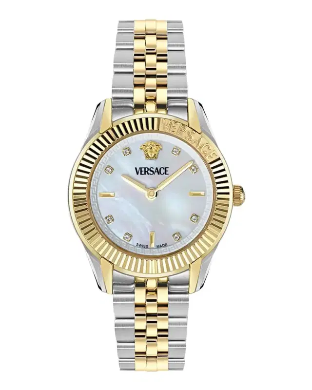 Greca Time Diamond 30mm Two-Tone Bracelet Watch Greca Time Diamond 30mm Two-Tone Bracelet Watch