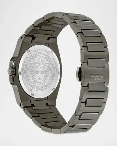 Versace Tolomeo 40mm IP Gunmetal Bracelet Watch | Thumbnail 4