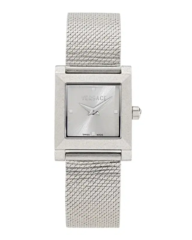 Versace Mosaic 22x22mm Stainless Steel Bracelet Watch