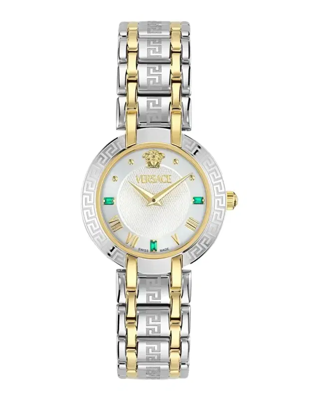 Versace Antlia Emerald 34mm Two-Tone Bracelet Watch