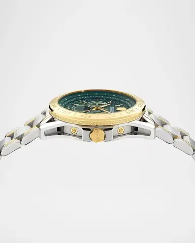 Versace Men's V-Galaxy Moonphase 43mm Two-Tone Bracelet Watch | Thumbnail 3