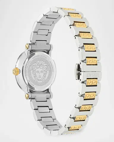Versace Greca Sphere Petite 30mm Two-Tone Bracelet Watch | Thumbnail 4 Versace Greca Sphere Petite 30mm Two-Tone Bracelet Watch | Thumbnail 4