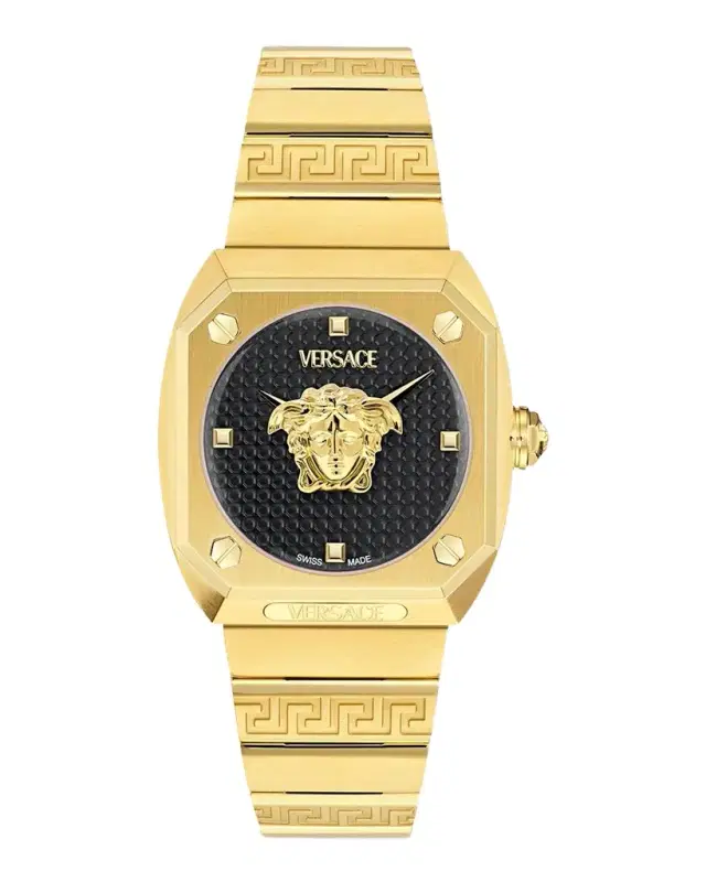 Versace Men's Medusa Antares 35mm IP Yellow Gold Bracelet Watch