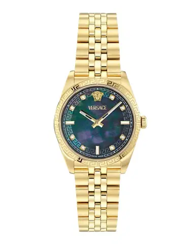 Versace Millenyium 32mm Diamond IP Yellow Gold Bracelet Watch | Thumbnail 1
