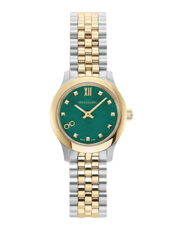 Ferragamo Du0 Mini Two-Tone Stainless Steel Bracelet Watch/25MM
