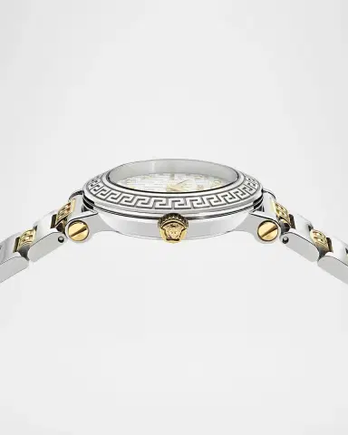 Versace Greca Sphere Petite 30mm Two-Tone Bracelet Watch | Thumbnail 3 Versace Greca Sphere Petite 30mm Two-Tone Bracelet Watch | Thumbnail 3