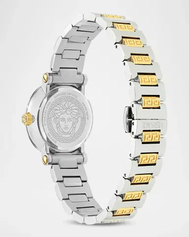 Versace Greca Sphere Petite 30mm Two-Tone Bracelet Watch | Thumbnail 4 Versace Greca Sphere Petite 30mm Two-Tone Bracelet Watch | Thumbnail 4