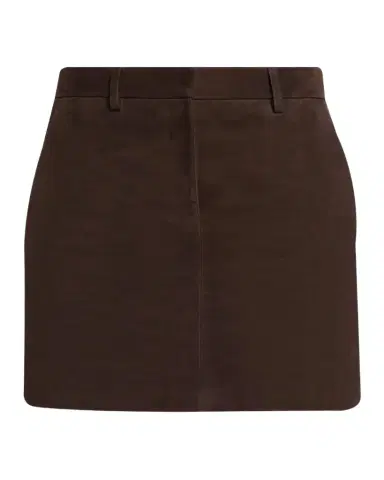 Theory Low-Rise Suede Mini Trouser Skirt | Thumbnail 1