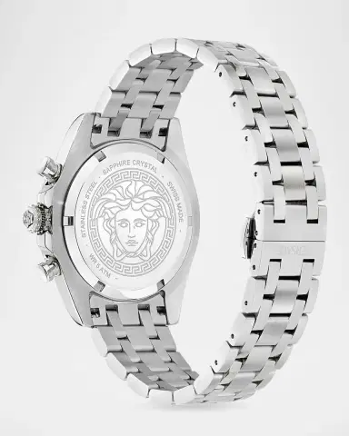 Versace Men's Fornax Chronograph 43mm Stainless Steel Bracelet Watch | Thumbnail 4