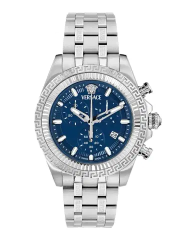 Versace Men's Fornax Chronograph 43mm Stainless Steel Bracelet Watch | Thumbnail 1