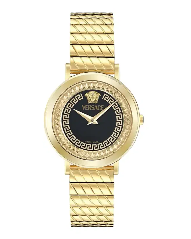 Versace Delphinus 35mm IP Yellow Gold Bracelet Watch