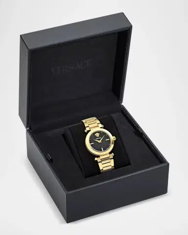 Versace Greek 35mm IP Yellow Gold Bracelet Watch | Thumbnail 5