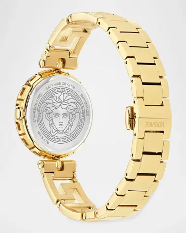 Versace Medusa Jewel 34mm IP Yellow Gold Bracelet Watch | Thumbnail 4 Versace Medusa Jewel 34mm IP Yellow Gold Bracelet Watch | Thumbnail 4