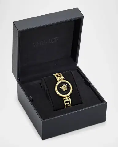 Versace Medusa Jewel 34mm IP Yellow Gold Bracelet Watch | Thumbnail 5 Versace Medusa Jewel 34mm IP Yellow Gold Bracelet Watch | Thumbnail 5